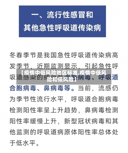 【疫情中低风险地区标准,疫情中低风险和低风险】-第2张图片
