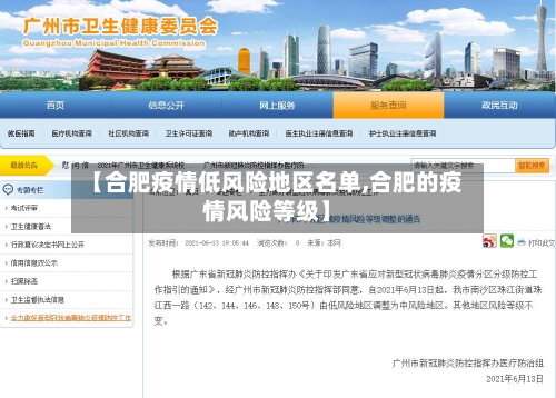 【合肥疫情低风险地区名单,合肥的疫情风险等级】-第3张图片