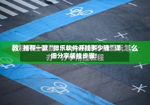 推荐一款“微乐软件开挂多少钱	”详细分享装挂步骤!-第3张图片
