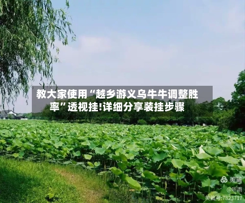 教大家使用“越乡游义乌牛牛调整胜率”透视挂!详细分享装挂步骤