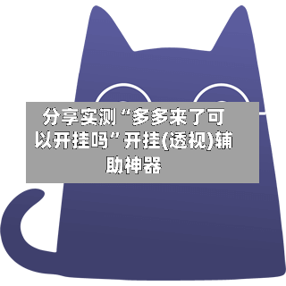 分享实测“多多来了可以开挂吗	”开挂(透视)辅助神器-第2张图片
