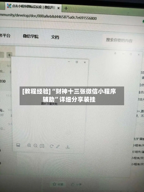 [教程经验]“财神十三张微信小程序辅助”详细分享装挂-第3张图片