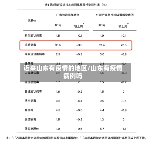 近来山东有疫情的地区/山东有疫情病例吗