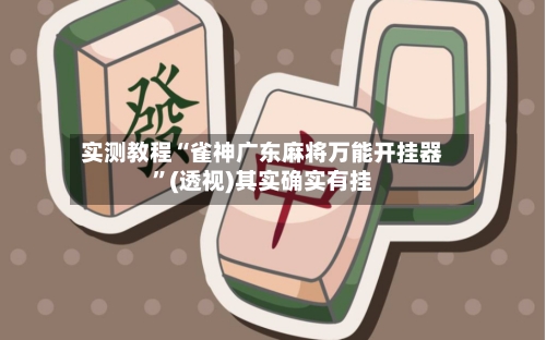 实测教程“雀神广东麻将万能开挂器”(透视)其实确实有挂