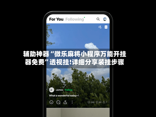 辅助神器“微乐麻将小程序万能开挂器免费”透视挂!详细分享装挂步骤