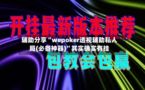 辅助分享“wepoker透视辅助私人局(必备神器)”其实确实有挂-第3张图片
