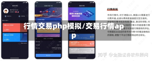 行情交易php模拟/交易行情app