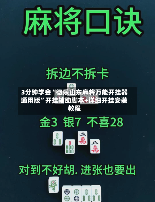 3分钟学会“微乐山东麻将万能开挂器通用版	”开挂辅助脚本+详细开挂安装教程-第2张图片