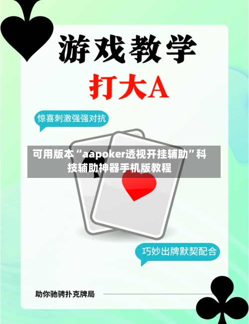 可用版本“aapoker透视开挂辅助”科技辅助神器手机版教程