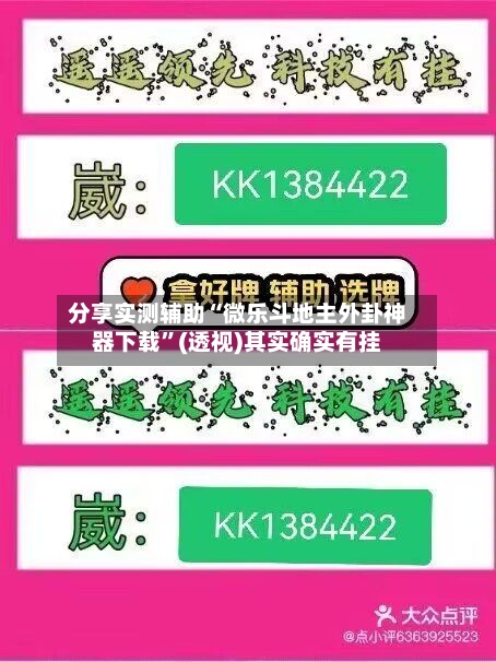 分享实测辅助“微乐斗地主外卦神器下载”(透视)其实确实有挂