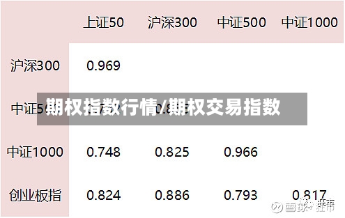 期权指数行情/期权交易指数-第3张图片