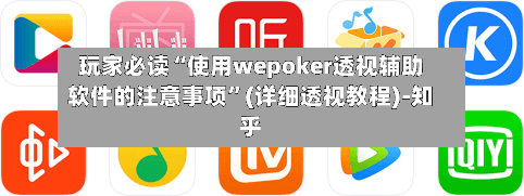 玩家必读“使用wepoker透视辅助软件的注意事项”(详细透视教程)-知乎-第3张图片