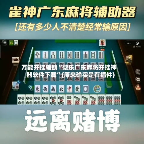 万能开挂辅助“微乐广东麻将开挂神器软件下载”(原来确实是有插件)
