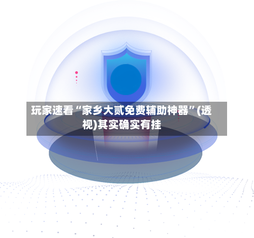 玩家速看“家乡大贰免费辅助神器”(透视)其实确实有挂