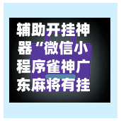辅助开挂神器“微信小程序雀神广东麻将有挂吗”详细分享装挂-第2张图片