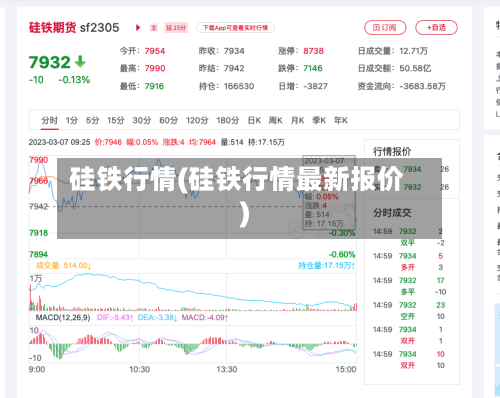 硅铁行情(硅铁行情最新报价)-第2张图片