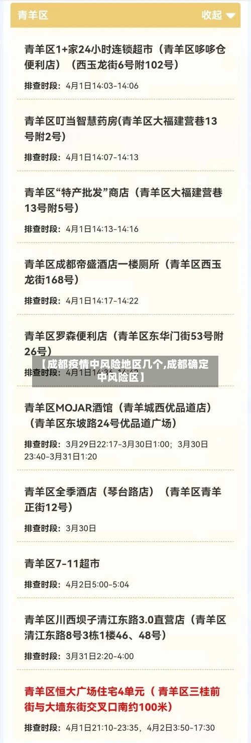 【成都疫情中风险地区几个,成都确定中风险区】-第3张图片