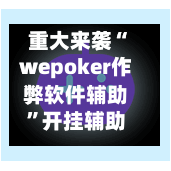 重大来袭“wepoker作弊软件辅助”开挂辅助脚本+详细开挂安装教程