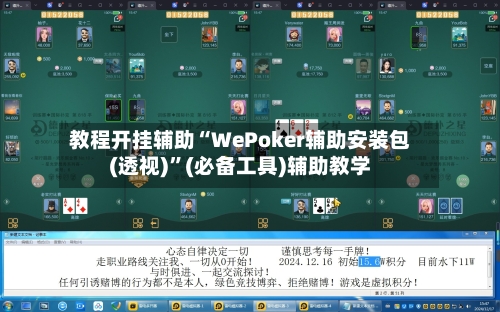 教程开挂辅助“WePoker辅助安装包(透视)”(必备工具)辅助教学-第2张图片