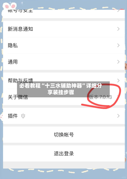 必看教程“十三水辅助神器	”详细分享装挂步骤-第2张图片