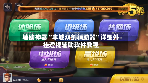 辅助神器“丰城双剑辅助器”详细外挂透视辅助软件教程-第3张图片