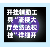 开挂辅助工具“流樱大厅免费透视挂”详细开挂玩法