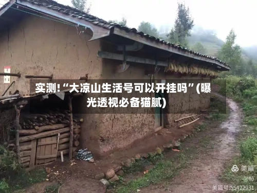 实测!“大凉山生活号可以开挂吗”(曝光透视必备猫腻)