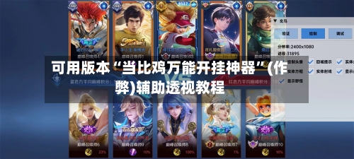 可用版本“当比鸡万能开挂神器	”(作弊)辅助透视教程-第2张图片