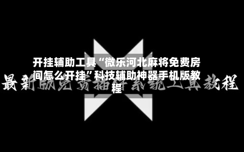开挂辅助工具“微乐河北麻将免费房间怎么开挂”科技辅助神器手机版教程