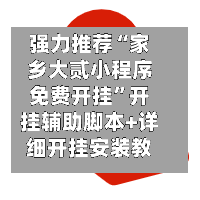 强力推荐“家乡大贰小程序免费开挂”开挂辅助脚本+详细开挂安装教程-第2张图片