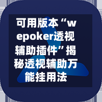 可用版本“wepoker透视辅助插件”揭秘透视辅助万能挂用法