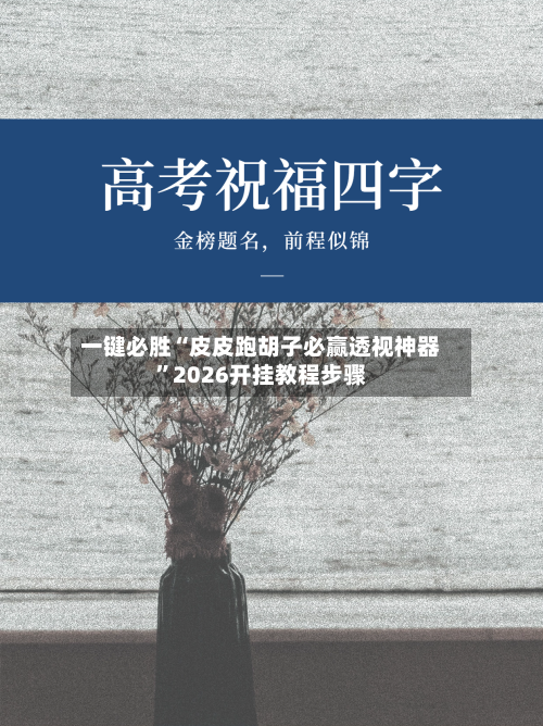一键必胜“皮皮跑胡子必赢透视神器”2026开挂教程步骤