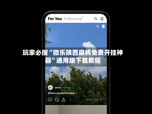 玩家必搜“微乐陕西麻将免费开挂神器”通用版下载教程