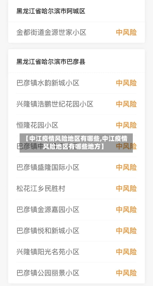 【中江疫情风险地区有哪些,中江疫情风险地区有哪些地方】-第2张图片