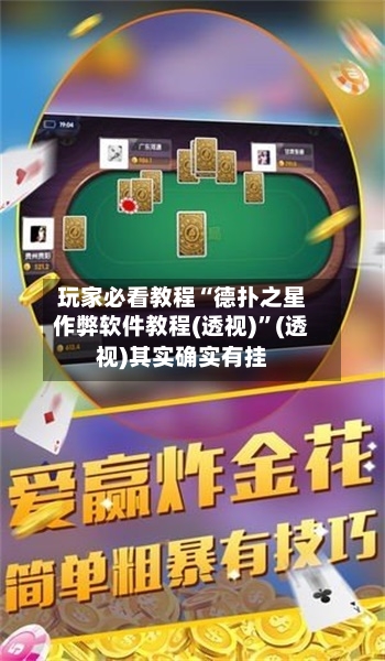玩家必看教程“德扑之星作弊软件教程(透视)”(透视)其实确实有挂-第2张图片