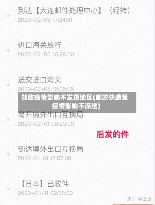 邮政疫情影响不发货地区(邮政快递受疫情影响不派送)