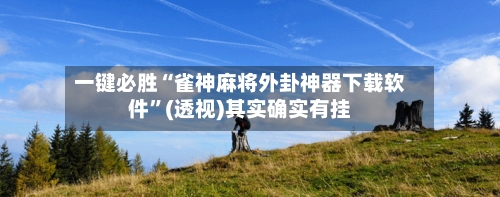 一键必胜“雀神麻将外卦神器下载软件”(透视)其实确实有挂-第3张图片