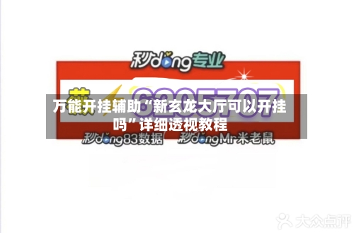 万能开挂辅助“新玄龙大厅可以开挂吗”详细透视教程-第2张图片