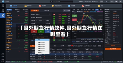 【国外期货行情软件,国外期货行情在哪里看】