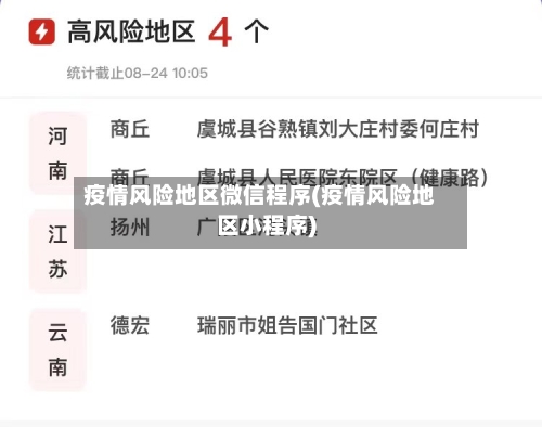 疫情风险地区微信程序(疫情风险地区小程序)-第2张图片