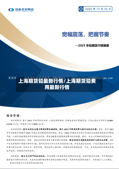 上海期货铅最新行情/上海期货铅费用最新行情-第3张图片