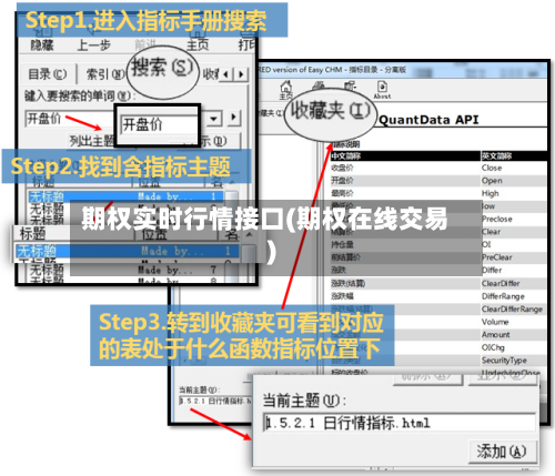 期权实时行情接口(期权在线交易)