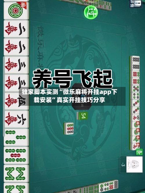 独家脚本实测“微乐麻将开挂app下载安装	”真实开挂技巧分享-第2张图片