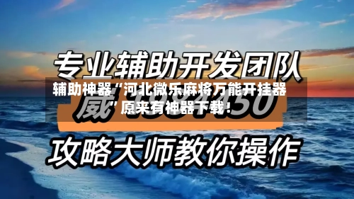 辅助神器“河北微乐麻将万能开挂器”原来有神器下载！