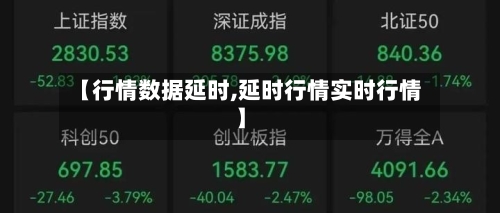 【行情数据延时,延时行情实时行情】-第2张图片