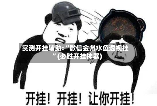 实测开挂辅助:“微信金州水鱼透视挂”(必胜开挂神器)