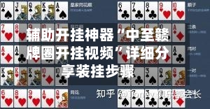 辅助开挂神器“中至赣牌圈开挂视频”详细分享装挂步骤-第2张图片