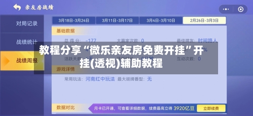 教程分享“微乐亲友房免费开挂	”开挂(透视)辅助教程-第2张图片