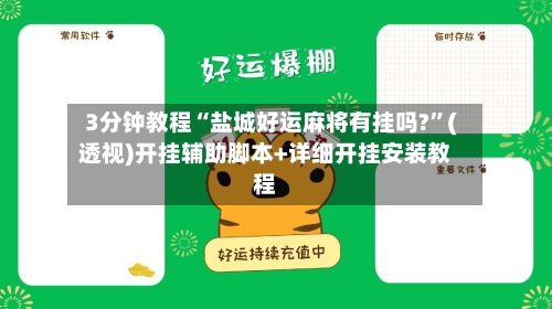 3分钟教程“盐城好运麻将有挂吗?”(透视)开挂辅助脚本+详细开挂安装教程-第3张图片