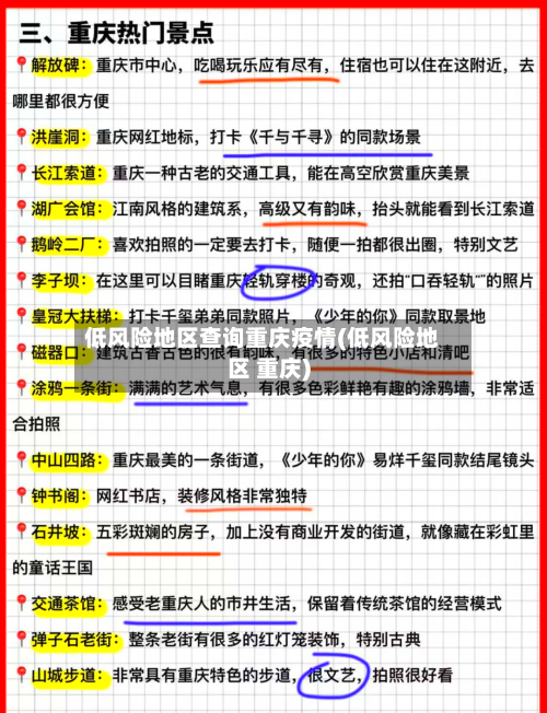 低风险地区查询重庆疫情(低风险地区 重庆)